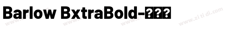 Barlow BxtraBold字体转换